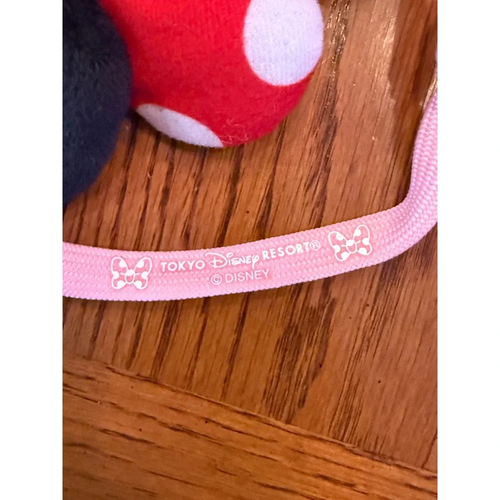 Tokyo Disney Resort Minnie Mouse Plush Coin Purse Kids Pink Black Disneycore